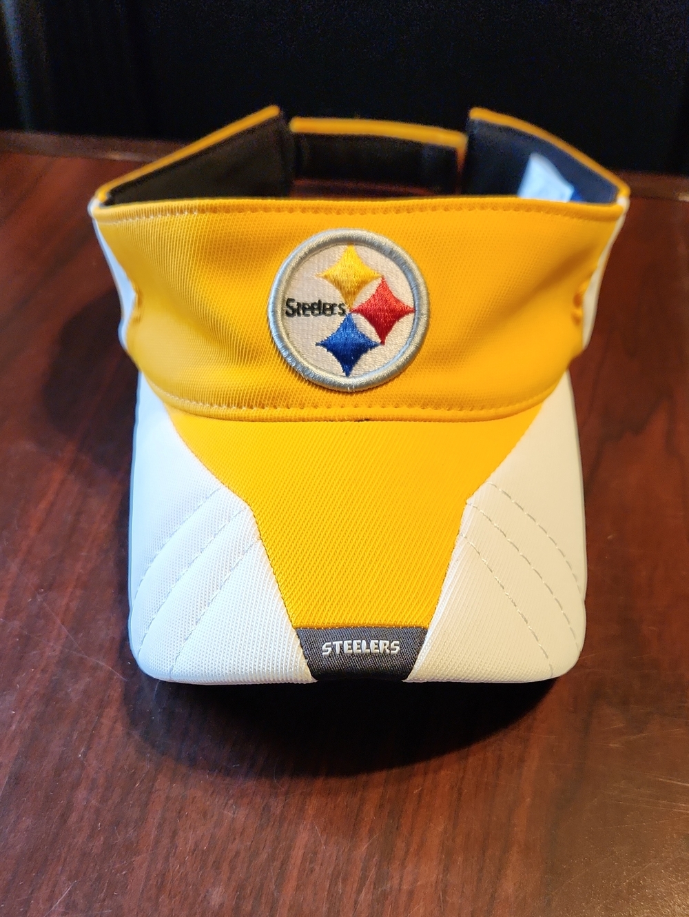 NFL Pittsburgh Steelers Yellow & White Visor Authentic Sideline